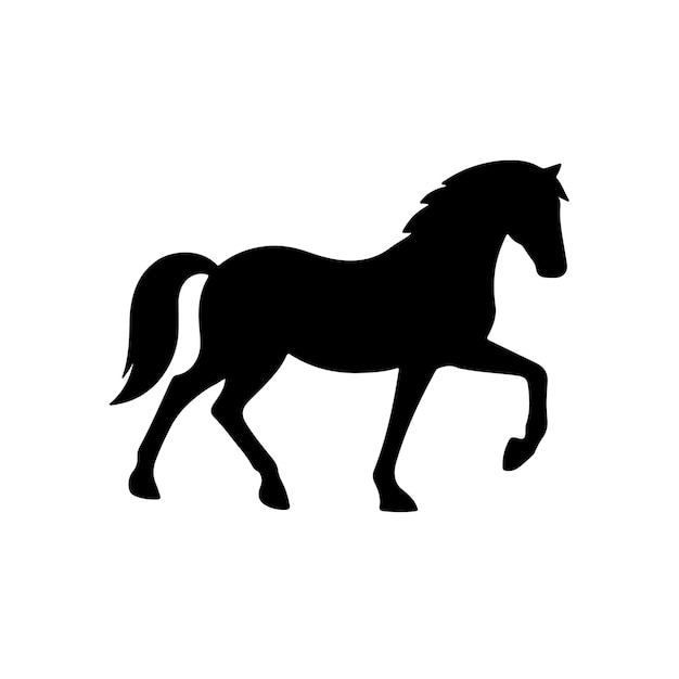 a black horse with a horse on it