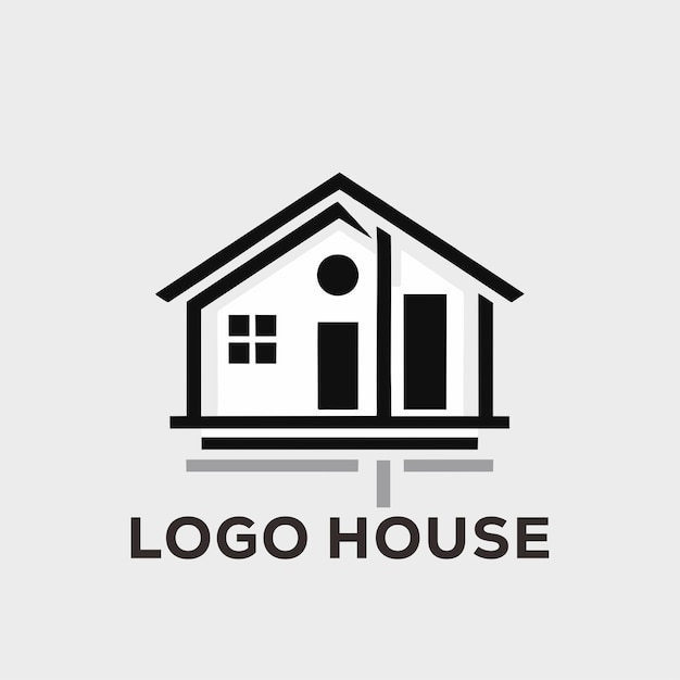 Black house logo