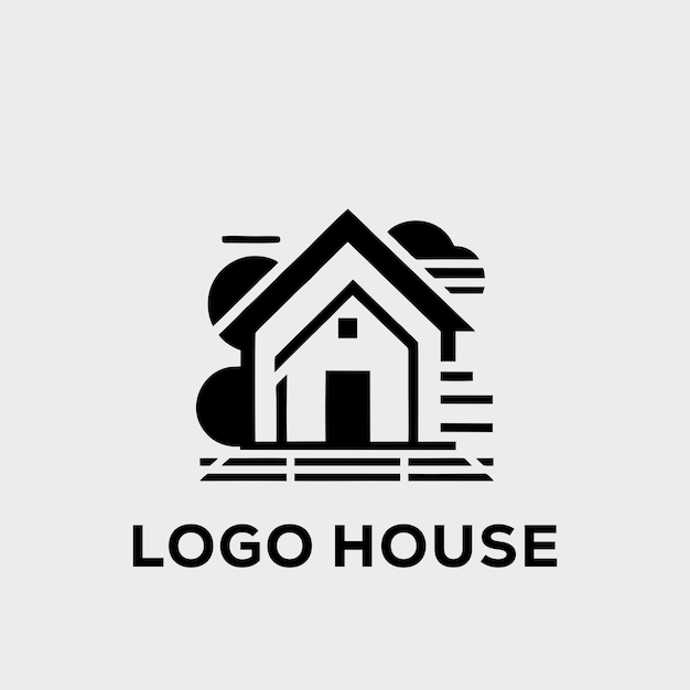 Black house logo