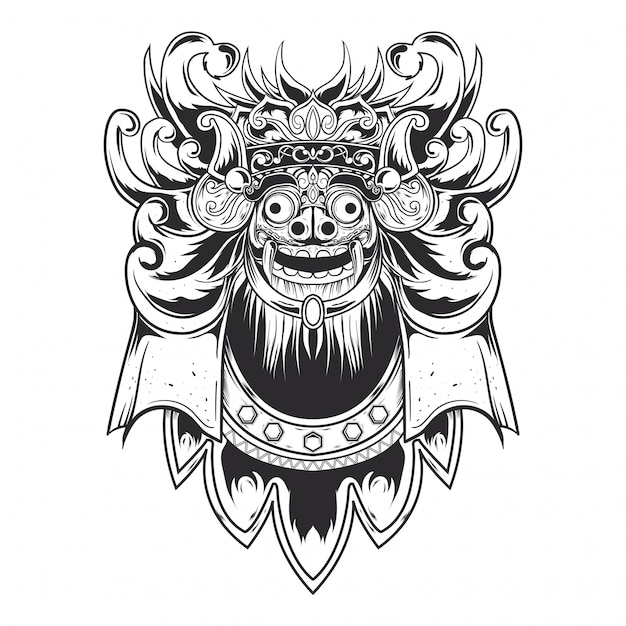 black line barong design