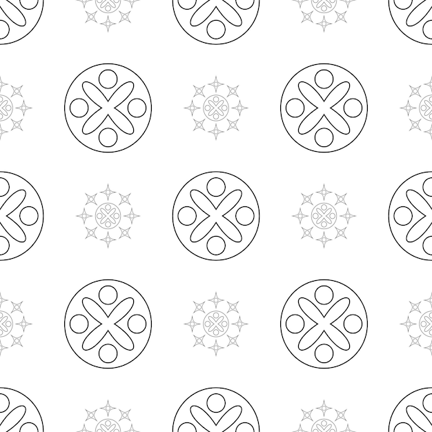 Black line seamless pattern background Vector illustration for elegant design Abstract geometric