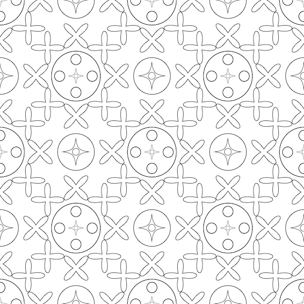 Black line seamless pattern background Vector illustration for elegant design Abstract geometric