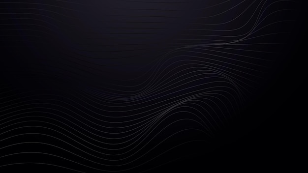 Black line wave texture background