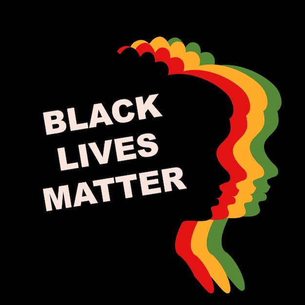 Vector black lives matter, black history month. concept template for background, banner