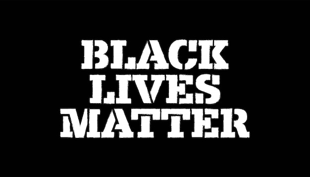 Black lives matter poster temporarily background template.