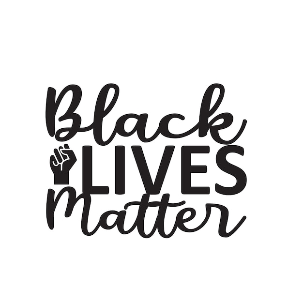 Vector black lives matter svg design cut files