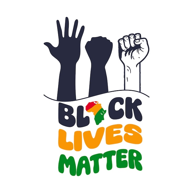 Vector black lives matter tshirt design