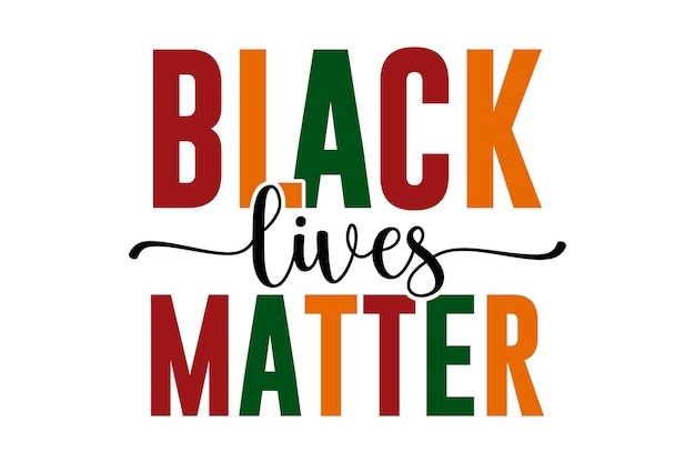 Vector black lives matter