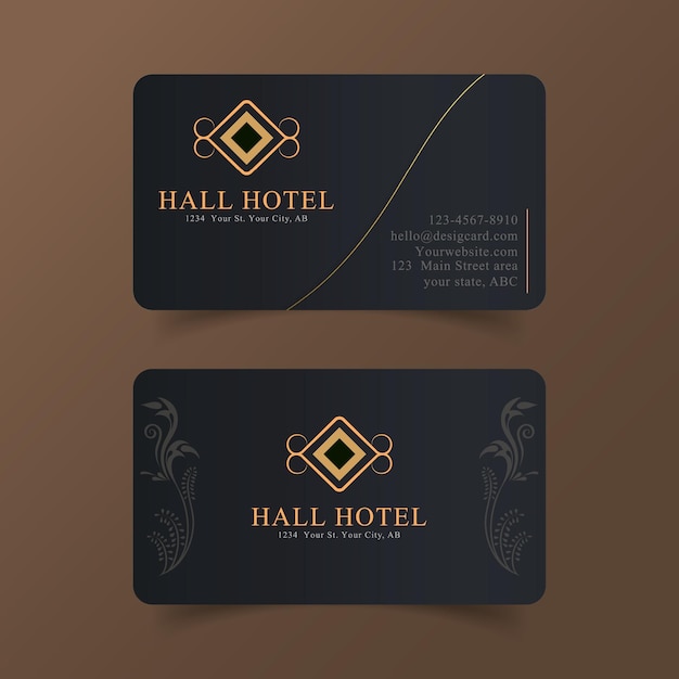 Black Luxury Business card template