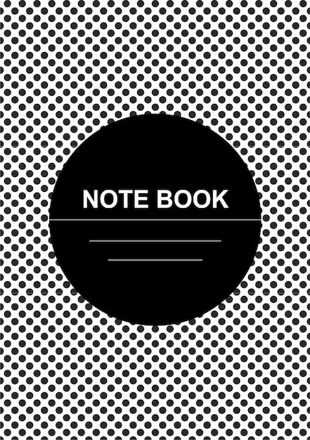 Black notepad front page design