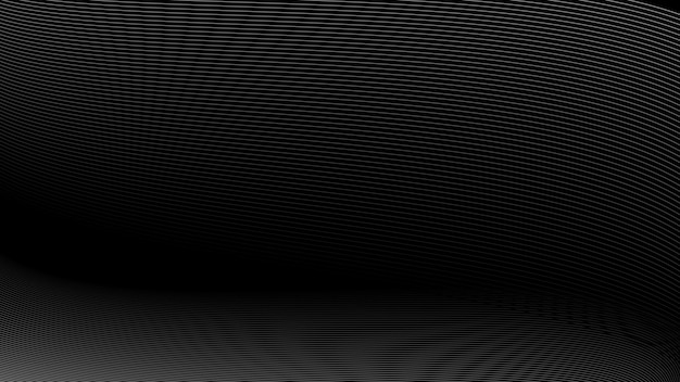 Black oblique curved lines background vector image