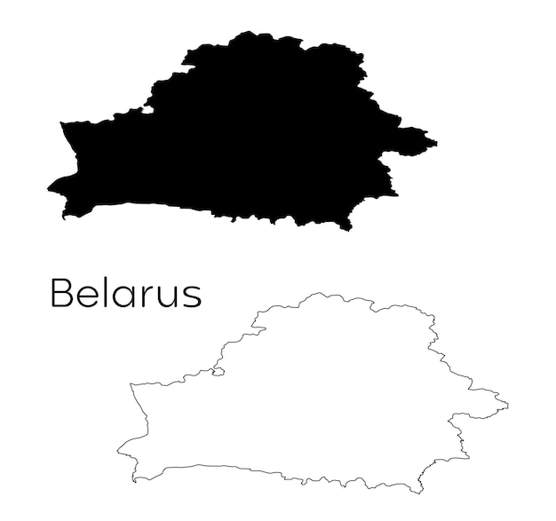 Black outline of a map with the word belgorod on it