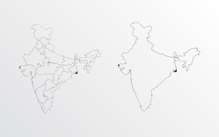 India map drawings