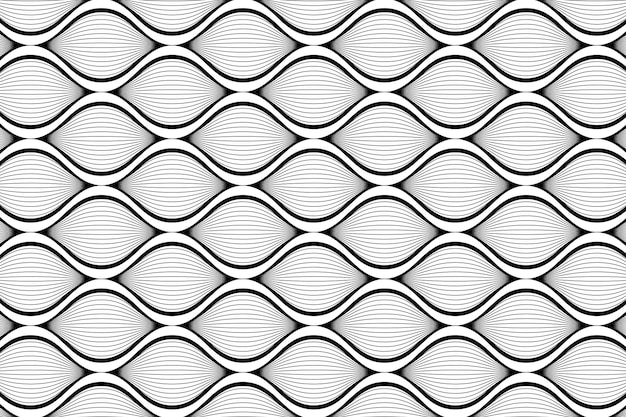 Vector black oval shaped pattern design 2