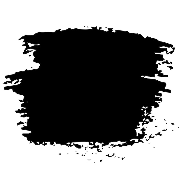 Black paint felttip pen strokes brushes lines roughness Black elements Vector illustration