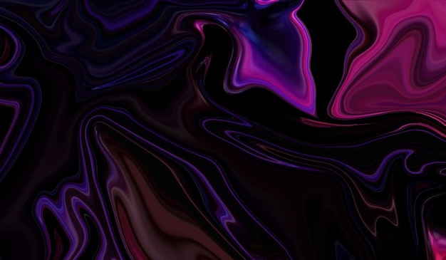 black and pink liquid background smooth wave and glossy look