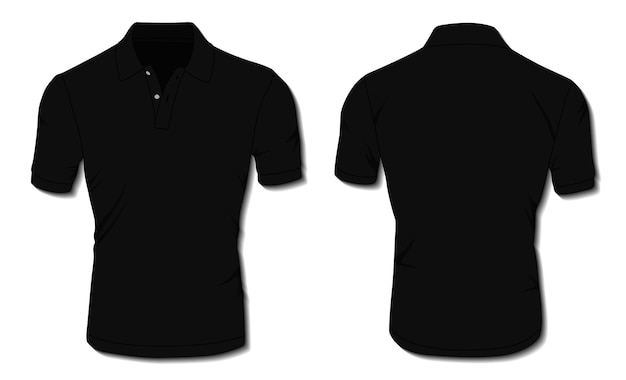 Black Polo Shirt Template