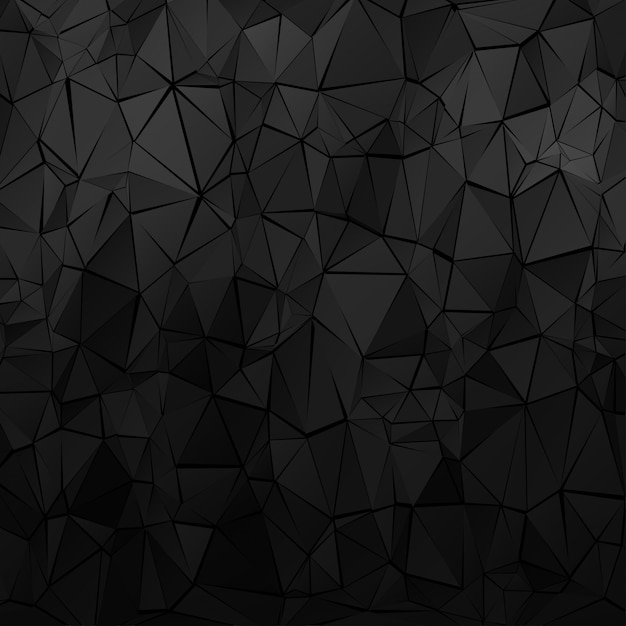 Black Polygonal Background