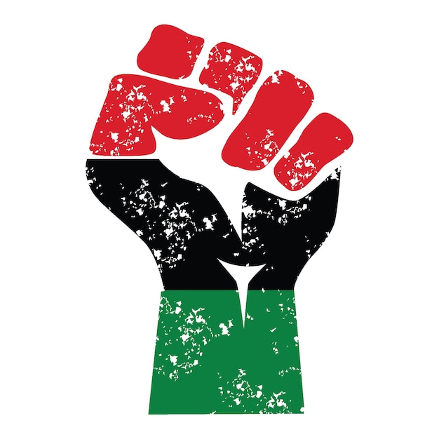 Black Power Fist Africa, Protest, rebel vector revolution poster, reedom, fight, revolution, unity,