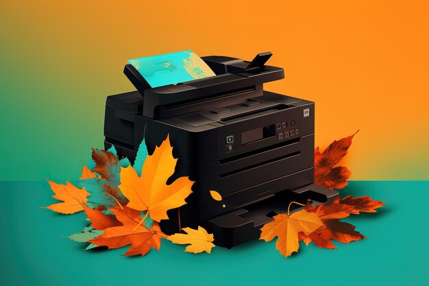 Vector a black printer with the word quot calculator quot on it