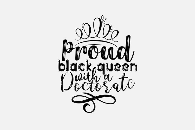 Black queen with a crown on a white background.