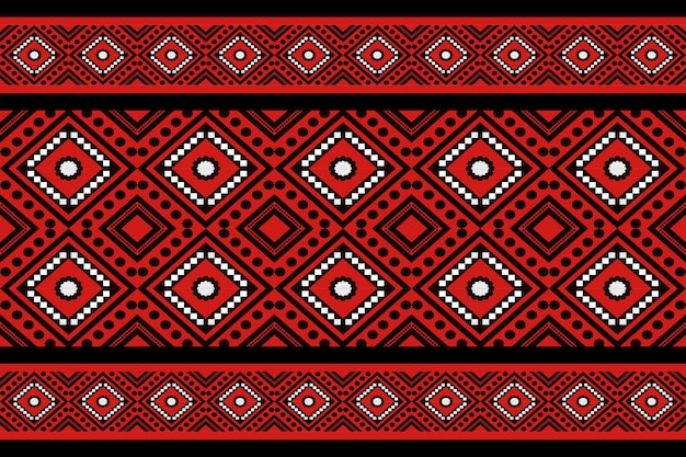 a black and red geometric pattern with the words and the words  in red