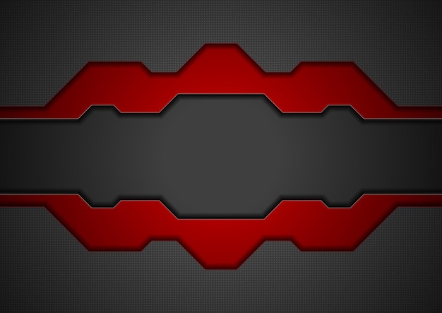 Black and red technology concept abstract background