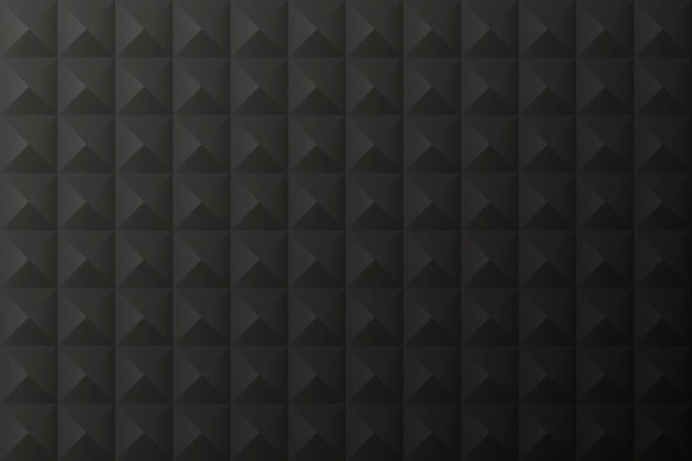 Black seamless brick texture Simple clean dark background texture 3D interior wall panel pattern