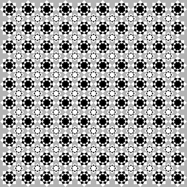 Black seamless geometric pattern oriental style design