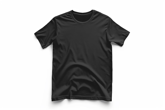 Vector black shirt mockup gildan tshirt flat lay