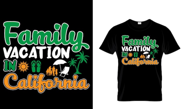 A black shirt that says family vacation on it