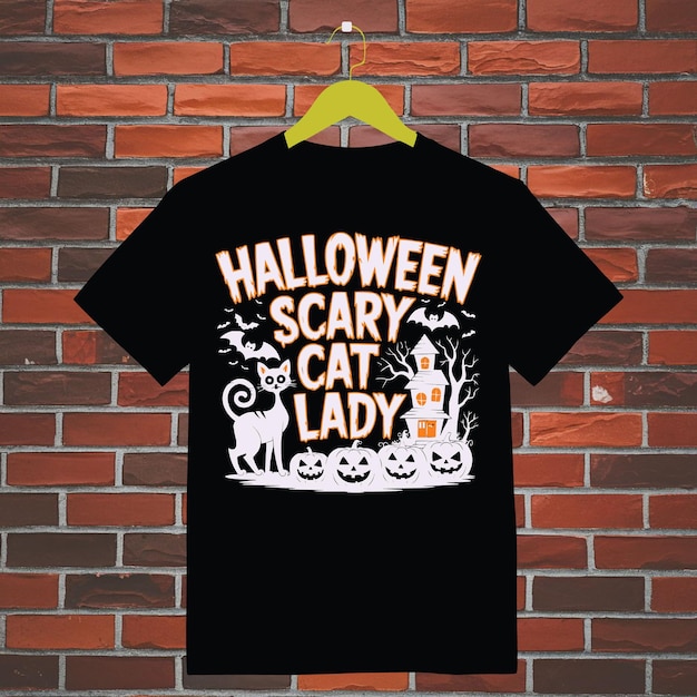 Vector a black shirt with halloween characters on it