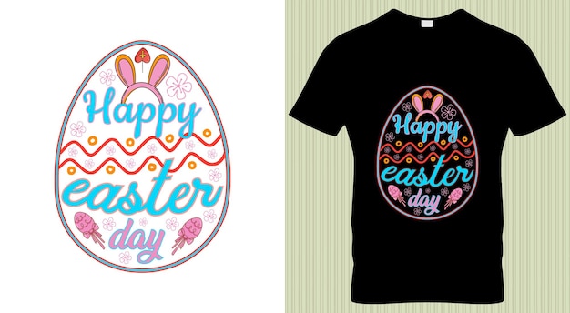 Vector a black shirt with the words happy easter on it