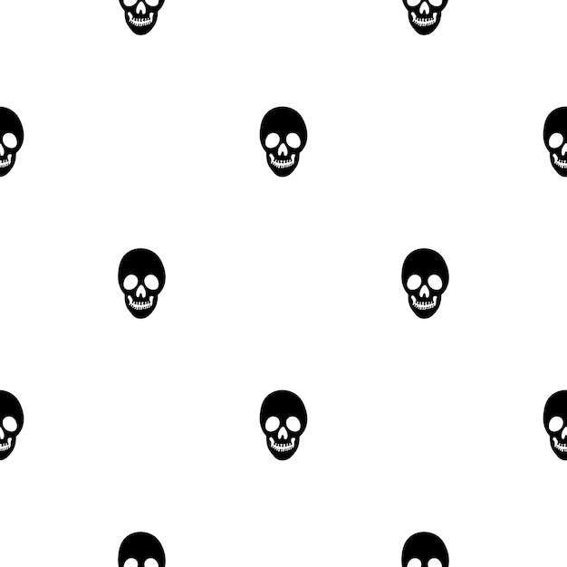 Black skeletons in various poses pattern Halloween design Perfect for fall holidays fabric textile