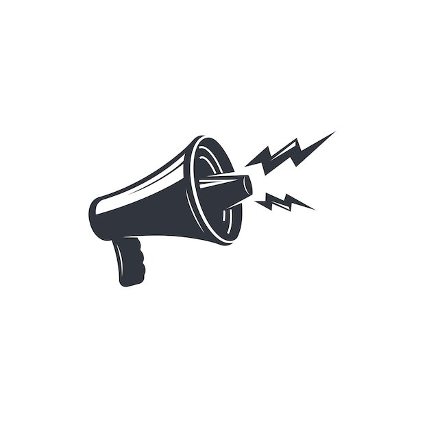 Black speaker megaphone icon vector illustration design