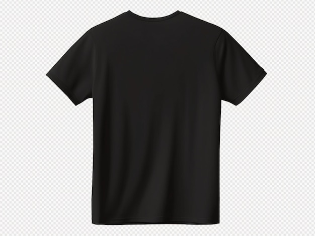 Vector black t shirt mokeup isolated on transparent background