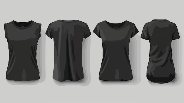 a black t - shirt with a black shirt on it