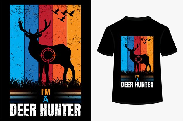 Vector a black t shirt with a deer on it and the words quot im a deer quot on it