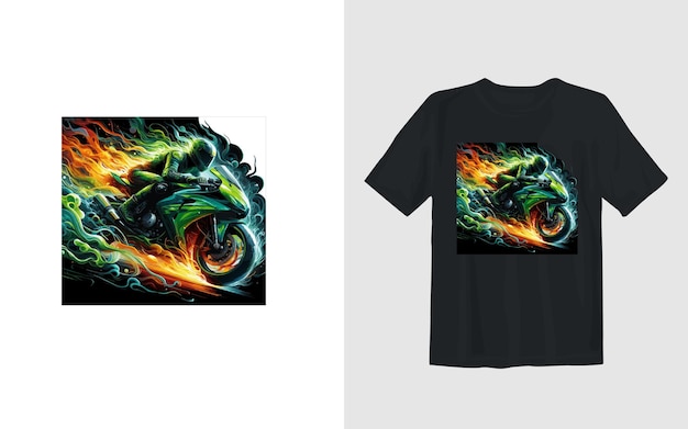 a black t shirt with a dragon on the front