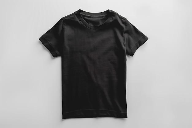 Vector a black t - shirt with a white logo on the front