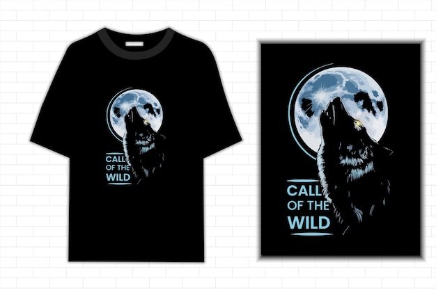 a black t shirt with the word call the wild on it