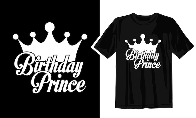 a black T shirt with the words Birthday crew