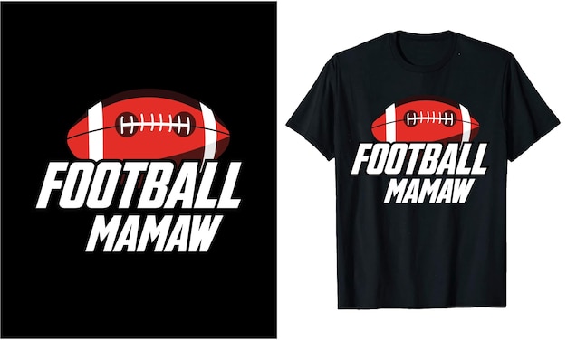 Vector a black t shirt with the words football on it