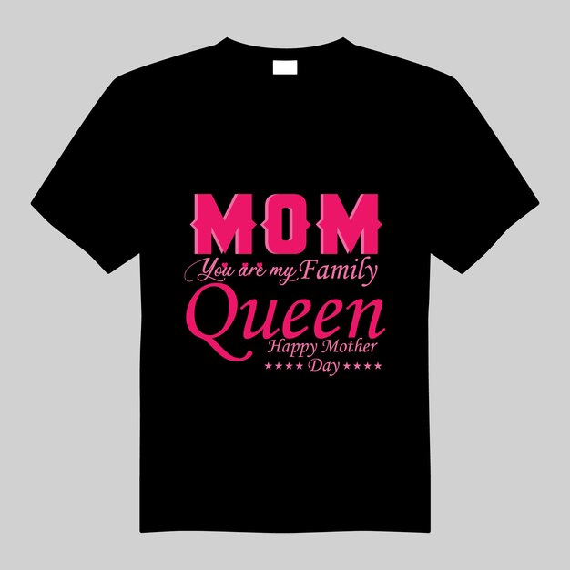 Vector a black t - shirt with the words mom mom mom mom on it