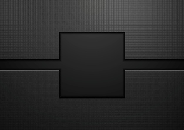 Black tech abstract vector background