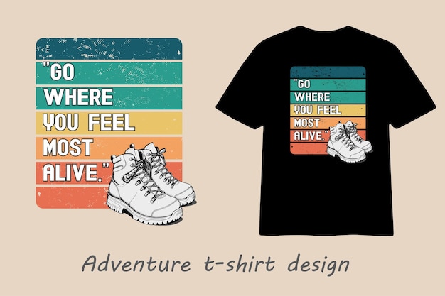 black tshirt design adventure black t shirt