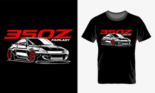 A black tshirt of a Nissan with the words 350z female on it