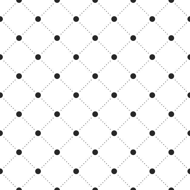 Black veil seamless pattern on white background