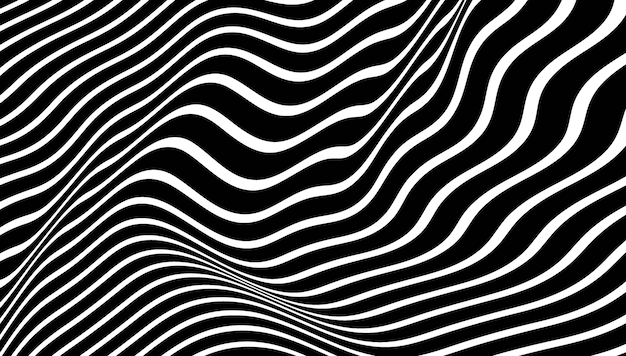 black Wave Stripe Background.