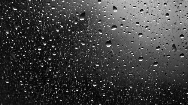 Vector black wet background raindrops for overlaying on transparent window concept of rain weather seasonal background of drops of water rain on glass transparent